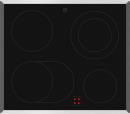 V-ZUG Kochfeld CookTop V400, (3112300001), Breite 60cm, BlackDesign, Externe Bedienung, Kochzonen: 4, Standardrahmen Chrom