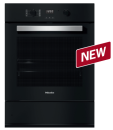 H 2456-55 BP SW (12446320), MIELE Einbau Backofen, 55cm, Pyrolyse, Obsidianschwarz, A+