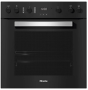 H 2456-60 E SW (12395170), MIELE Einbau Herd, 60cm, PerfectClean, Obsidianschwarz, A+