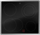 V-ZUG Kochfeld CookTop V400 E604B (3116300000), Breite: 60 cm, BlackDesign, Chromstahl-Rahmen, Externe Bedienung, 