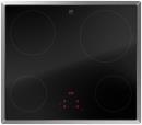V-ZUG Kochfeld CookTop V2000 A604 (3117300000), Breite: 60 cm, BlackDesign, Chromstahl-Rahmen, 