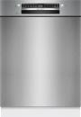 SMU4ECS28E, Bosch Serie 4, Unterbau-Geschirrspüler, Gebürsteter Stahl, 60 cm, Edelstahl, Inkl. Front mit Blende H 72.0 cm, A