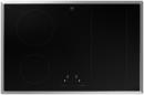 V-ZUG Kochfeld CookTop V2000 I804 (3118200000), Induktion, Breite: 80 cm, BlackDesign, Chromstahl-Rahmen, OptiLink, Slider-Bedienung