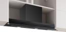DBB97DP60, Bosch Serie 6, Integrierte Designhaube, 90 cm, Klarglas schwarz bedruckt, Mattschwarz, A+