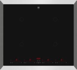 V-ZUG Induktion Kochfeld CookTop V4000 I604, (3111500003), Breite 60cm, BlackDesign, OptiLink, Slider-Bedienung, Übermassrahmen