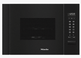 M 2224-55 SC SW CH (11111580), MIELE Einbau Mikrowelle, 55cm, Links, Obsidianschwarz