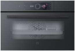 V-ZUG CombiSteamer V4000 38C, (2302700001), Breite 55cm, Höhe 38.1cm, Spiegelglas schwarz, CircleSlider, V-ZUG-Home