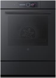 V-ZUG CombairSteamer V2000 76C, (2303900001), Breite 55cm, Höhe 76.2cm, Spiegelglas schwarz, CircleSlider, Geräteschublade