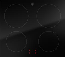 V-ZUG Induktion Kochfeld CookTop V2000 J604, (3113900000) Breite 60cm, BlackDesign, Externe Bedienung , Kochzonen: 4, DualDesign