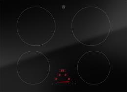 V-ZUG Induktion Kochfeld CookTop V2000 I704, (3114700000) Breite 70cm, BlackDesign, OptiGlass, Einfach-Slider, Kochzonen: 4, DualDesign