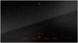 V-ZUG Kochfeld CookTop V6000 A905, (3115500000) Breite 90cm, BlackDesign, Multi-Slider/Direktwahl, Kochzonen: 5, DualDesign