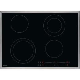 GK69TSCN (949599181), Electrolux Glaskeramik-Kochfeld, Breitennorm 70cm, Chrom, Chromstahlrahmen, 4 Kochzonen