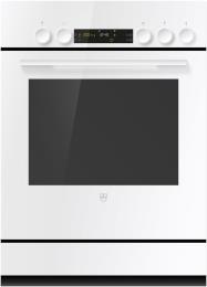 V-ZUG Herd Combair V400 7UHC, (2201900031), Breite 55cm, Höhe 76.2cm, Weiss, Griff: Weiss, Drehschalter, Geräteschublade, Kochzonen: 3, A