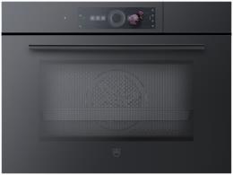 V-ZUG Steamer CombiSteamer V6000 45M PowerSteam, (2304100003), Mikrowelle, Breite 60cm, Höhe 45cm, Spiegelglas Schwarz, Touchscreen mit CircleSlider, V-ZUG-Home