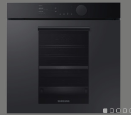 BO110 Dual Cook Steam (NV75T9979CD/SW), Samsung Kombi-Backofen mit Steamfunktion, Breite 60cm, Höhe 60cm, Anthrazit matt, Pyrolyse, A+