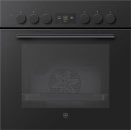 V-ZUG Herd Combair V600 6UH, (2203100002), Breite 60cm, Höhe 60cm, Glas Nero, Griff: Nero, Drehschalter, , A