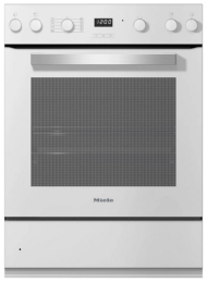 H 2456-55 E BW (12395240), MIELE Einbau Herd, 55cm, PerfectClean, Brillantweiss, A+
