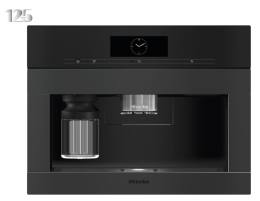 CVA 7845 125 Gala Ed (12384610), MIELE Einbau Kaffeemaschine, 60cm, Obsidianschwarz matt, B