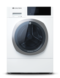 Schulthess (AAA1.101BE1HJ3L), EFH-Waschmaschine Serenity, 1-8 kg, Energieklasse: A, LED-Trommelbeleuchtung, Bandung links, Aquastopp, 400V