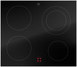 V-ZUG Kochfeld CookTop V400 E604 (3116400000), Breite: 60 cm, BlackDesign, DualDesign, Externe Bedienung, 