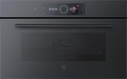 V-ZUG Backofen Combair V4000 38C (2112500000), Breite: 55 cm, Höhe: 38.1 cm, Spiegelglas Schwarz, Touchscreen mit CircleSlider, TopClean, A