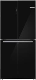 KMC85LBEA, Bosch, Serie 4, Foodcenter mehrtürig, Glasfront, Side by Side, 189.5 x 85.5 cm, Schwarz, E