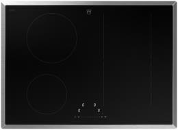 V-ZUG Kochfeld CookTop V2000 I704 (3118100000), Induktion, Breite: 70 cm, BlackDesign, Chromstahl-Rahmen, OptiLink, Slider-Bedienung