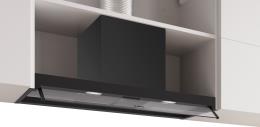 DBB95CC60, Bosch Serie 4, Integrierte Designhaube, 90 cm, Klarglas, Mattschwarz, B