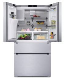 KFFD 6765  Edelstahl (12595460), MIELE Foodcenter FrenchDoor, Breite 906cm, Höhe 1805cm, Eis-/Wasserausgabe mit Frischwasseranschluss, D
