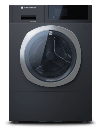 Schulthess (ALA0.108BE1HJ3K), MFH-Waschmaschine Astrafortis+, 9 kg, Energieklasse: A, Bandung rechts, Ablaufpumpe, Aquastopp, 400V, Farbe Carbon, Türbalg EPDM