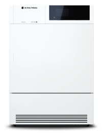 Schulthess (MOA0.200GHL), MFH-Wäschetrockner Aquaforce, Wärmepumpe, 8 kg, Energieklasse: E, LED-Trommelbeleuchtung, 400V, Bandung links, Farbe Snow