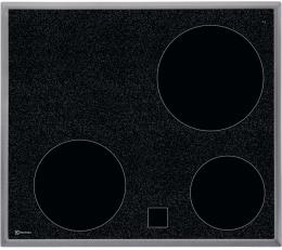 GK583CN (949596667), Electrolux Glaskeramik-Kochfeld, Breite 60cm, Chromstahlrahmen
